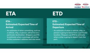 ETA là gì, ETD là gì trong ngành Logistics